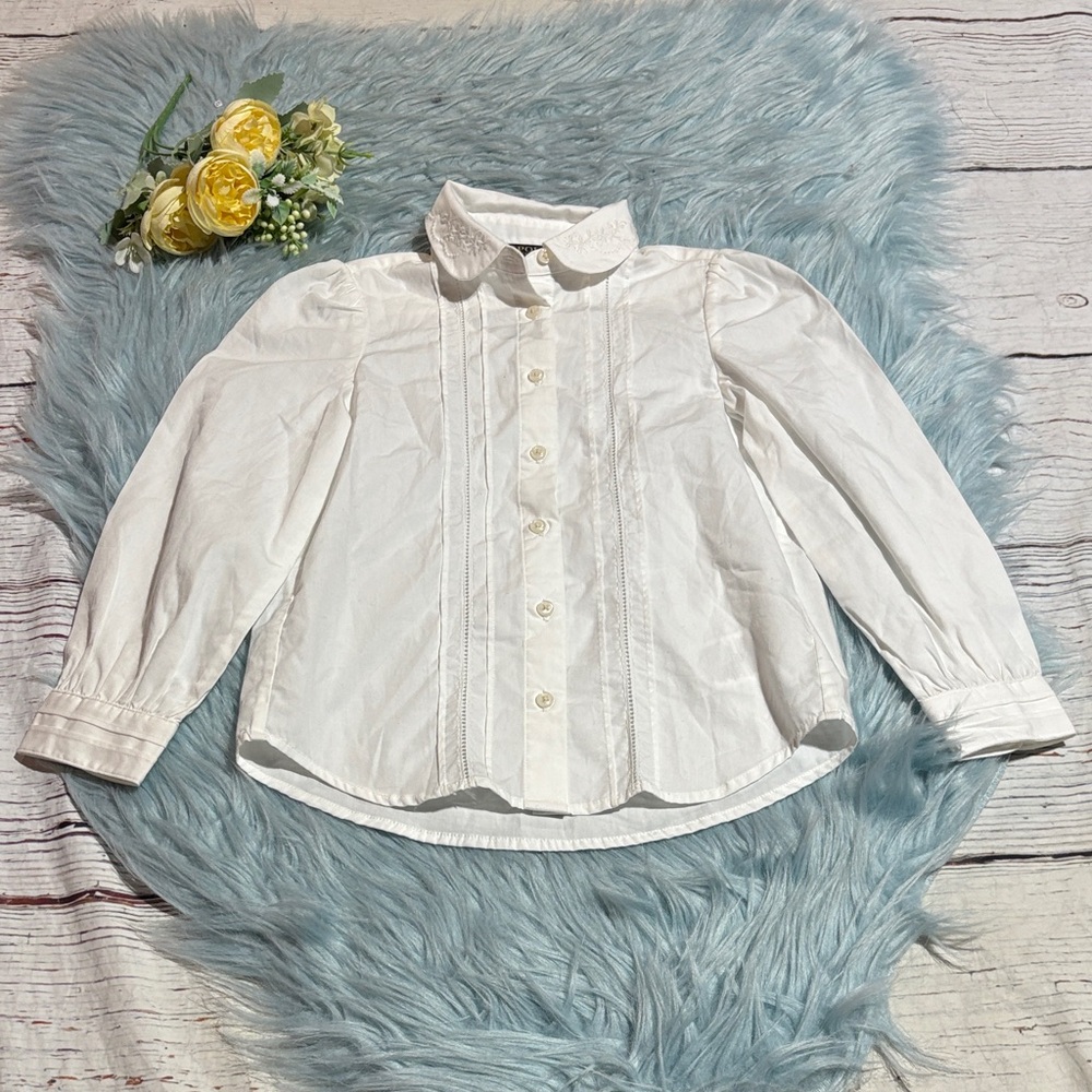 Polo by Ralph Lauren White Kids Button Down Shirt sz 5